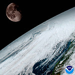 View HIGHEST REZ Version in new window. GOES-16 ABI Moon from Geo Orbit