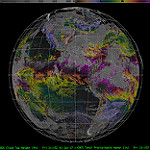 View HIGHEST REZ Version in new window. GOES-16 Total Precipitable Water and Cloud Top Height