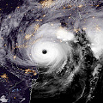 View HIGHEST REZ Version in new window. GOES-16 Geocolor Imagery of Hurricane Harvey Just Prior to Making Landfall