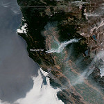 View HIGHEST REZ Version in new window. GOES East Captures Wildfires in Northern California