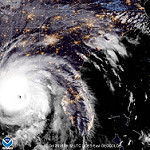 View HIGHEST REZ Version in new window. GOES East GeoColor Imagery of Hurricane Michael (October 10, 2018)