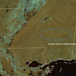 View HIGHEST REZ Version in new window. Easter Sunday Tornado Scars Mississippi Landscape