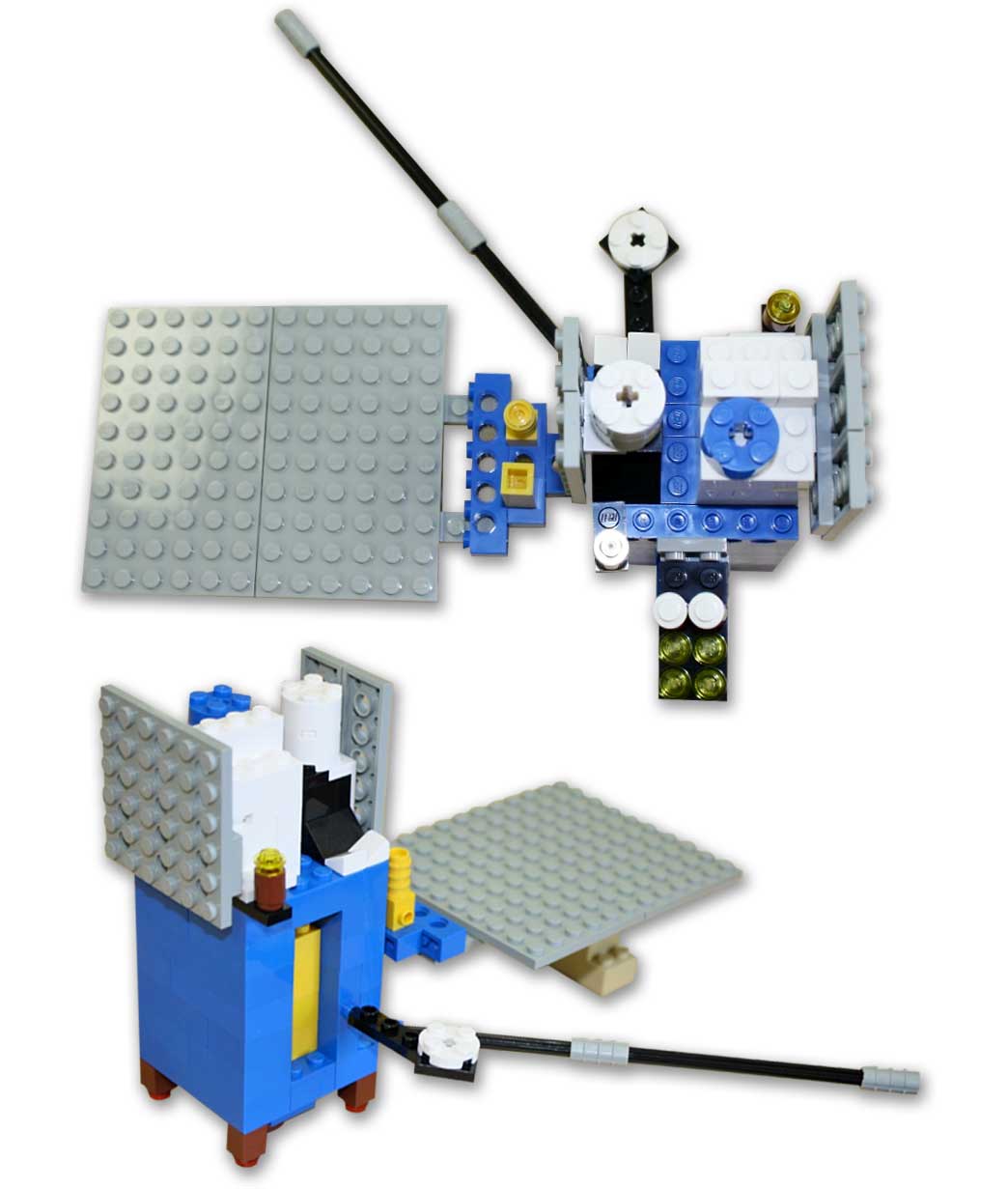 Lego store satellite models