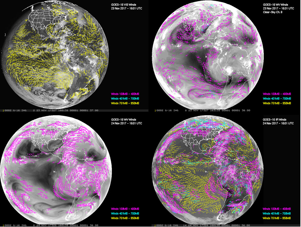 GOES-16 full disk visible channel winds