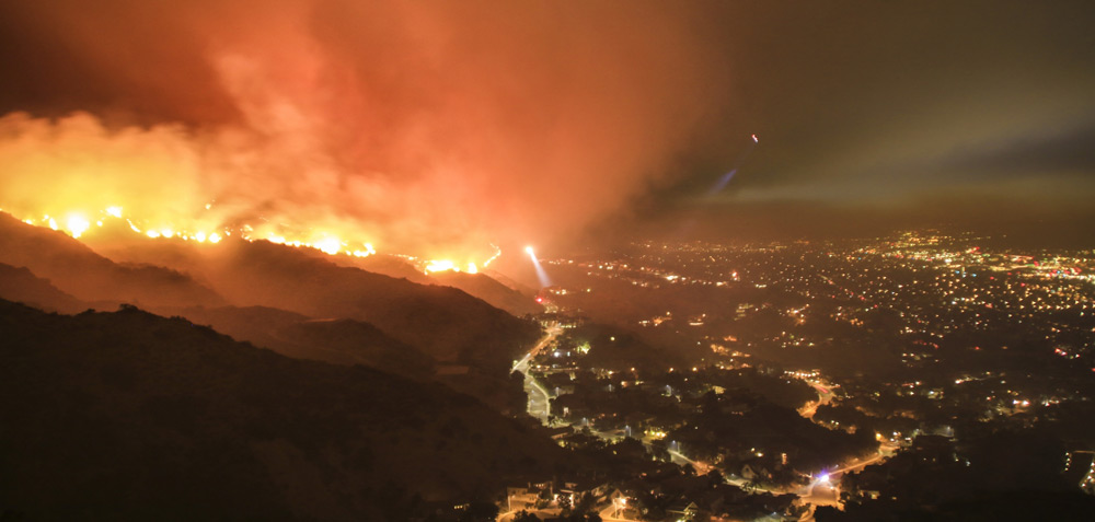 2017 Wildfire in Los Angeles.