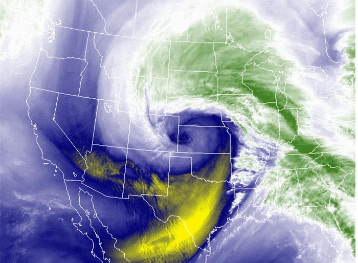GOES 17 animiation of Atmospheric river event