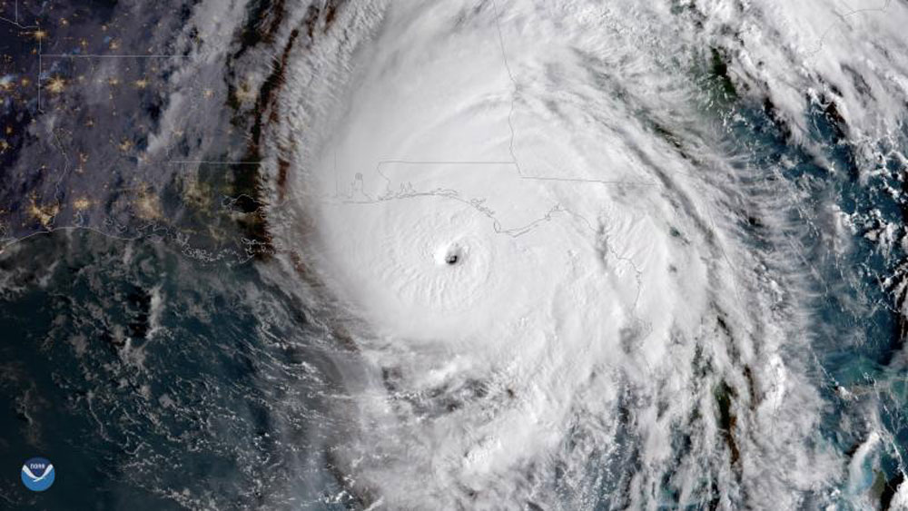 Hurricane Michael approaching Florida on Oct. 10, 2018.