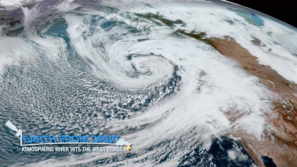 Atmospheric River Hits the West Coast