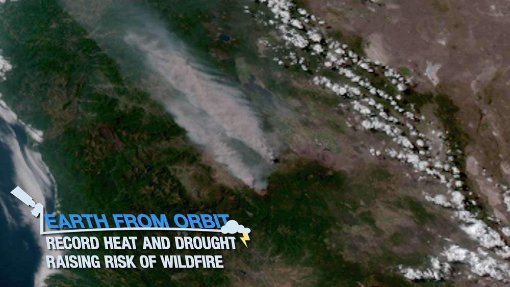 Earth From Orbit: Record Heat and Drought Raising Risk of Wildfire