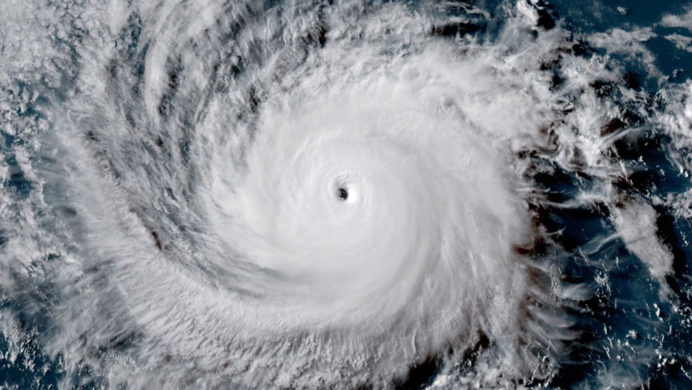GOES-18 GeoColor image of Hurricane Darby in the Eastern Pacific Ocean on July 11, 2022.