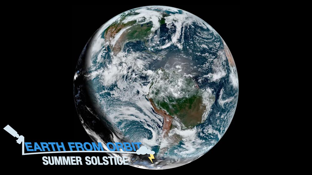 Earth from Orbit: Summer Solstice