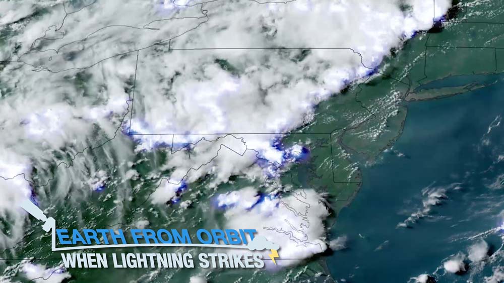 Earth from Orbit: When Lightning Strikes