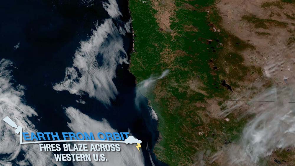 Earth from Orbit: Fires Blaze Across Western U.S.