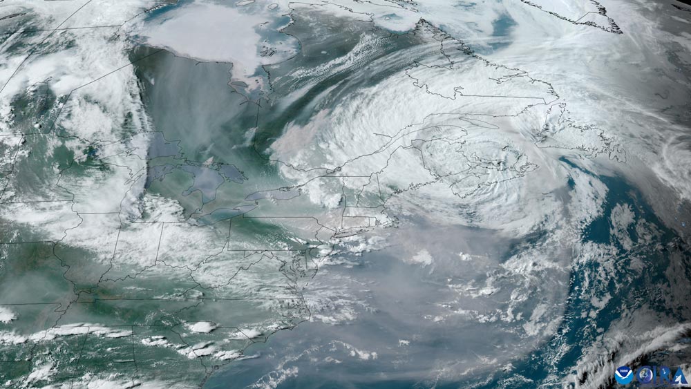 GOES-16 imagery from June 6, 2023