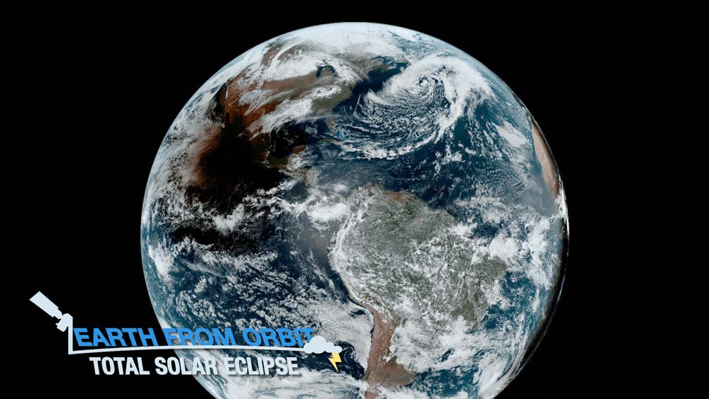Earth from Orbit: NOAA Satellites View Total Solar Eclipse