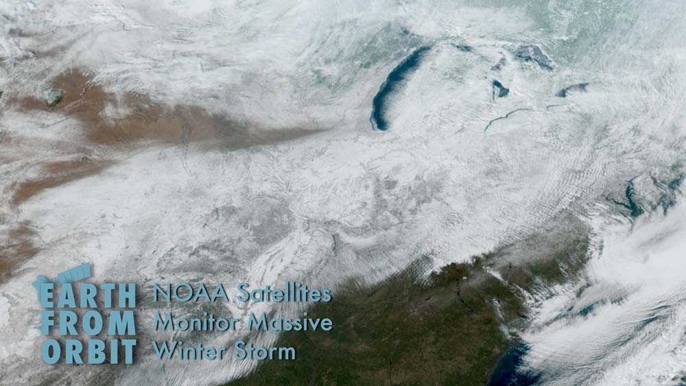 an image of Massive Winter Storm from the NOAA Satellite