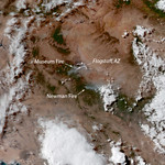 View HIGHEST REZ Version in new window. GOES West Observes Wildfires in Arizona