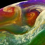 View HIGHEST REZ Version in new window. Dual Lows Near Alaska