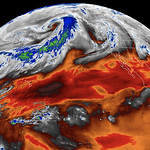 View HIGHEST REZ Version in new window. GOES West Views Atmospheric River in the Pacific Ocean