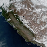 View HIGHEST REZ Version in new window. Sierra Nevada Snowpack on the Decline