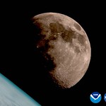 View HIGHEST REZ Version in new window. GOES-18 captures the moon rising over Earth