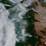 View HIGHEST REZ Version in new window. Wildfires Erupt in the Pacific Northwest