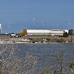 GOES-S Atlas V Booster Tranported to ASOC 