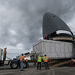 Unloading GOES-S at Kennedy Space Center 