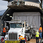 GOES-S Emerges from its Transport  