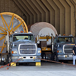 GOES-S Atlas V Booster and Centaur Stages Arrival 