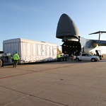 Loading GOES-T onto C-5 Super Galaxy 