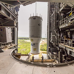 Atlas Centaur Hoisted Atop Rocket 