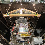 Lowering GOES-T into the Thermal Vacuum Chamber  