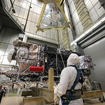 GOES-U Secured for Lift to Thermal Vacuum Chamber 